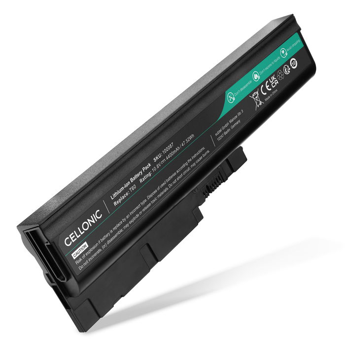 Lenovo ThinkPad R500 Akku 4400mAh Ersatzakku Batterie von subtel