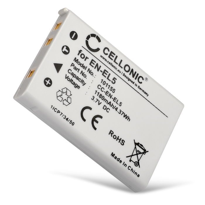 Nikon Coolpix 3700 Akku 1180mAh Ersatzakku Batterie von CELLONIC