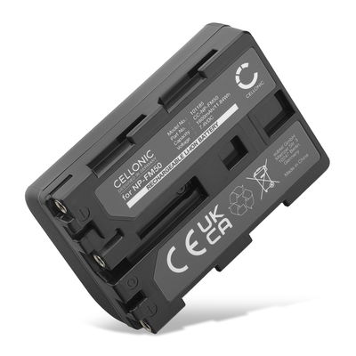 Akku für Sony F828 F717 R1 S85 TRV118 SR1 GV-D1000, NPFM30 NPFM50 NPQM71 NPQM91 NP-FM50 (1600mAh, 7.4V) von CELLONIC