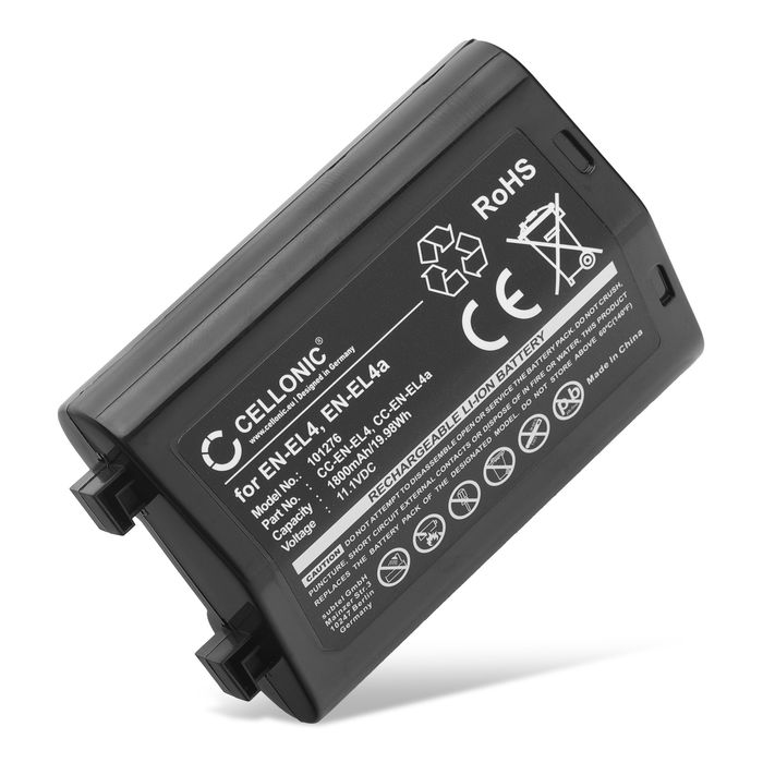 Nikon D2X Akku 1800mAh Ersatzakku Batterie von subtel