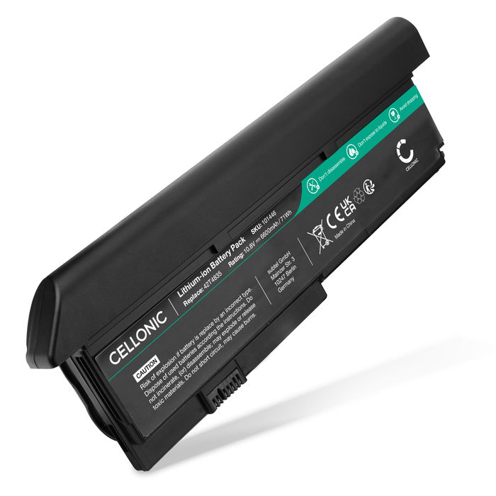 Lenovo ThinkPad X200 Akku 6600mAh Ersatzakku Batterie von subtel