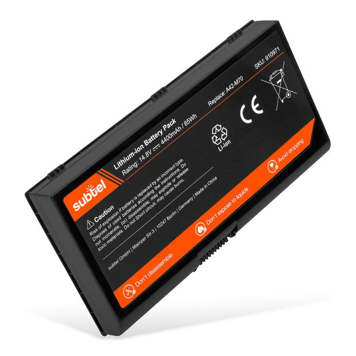 ASUS Asus A42-M70 Akku 4400mAh Ersatzakku Batterie von subtel