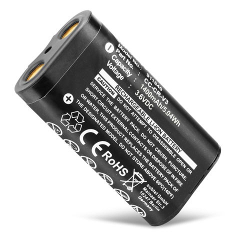 Akku für Kodak Easyshare CX7430 Z8612 IS C813 C713 Z710 DX4530 Z740 C330 ZD710 CR-V3 (1400mAh, 3.6V) von CELLONIC