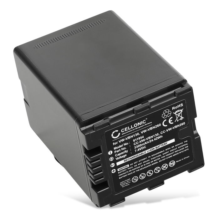Panasonic VW-VBN260 Akku 3300mAh Ersatzakku Batterie von subtel