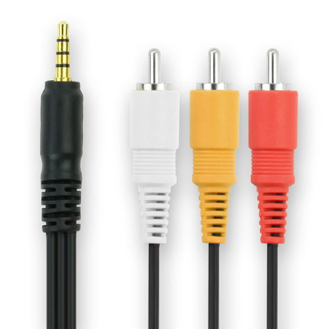 RCA-Kabel für Canon EOS 10D / EOS 1D Mark II / EOS 1D Mark III / EOS 1Ds Mark II, TV, DVD, Blu-Ray, Kamera, Konsole – AV-Kabel, RCA-Stecker, Audio-Video Composite