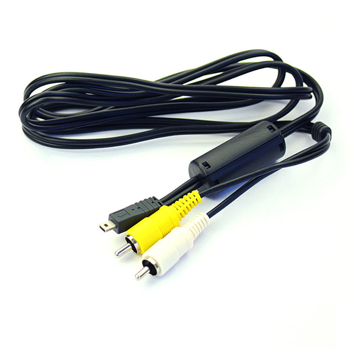 RCA-Kabel für Maginon DC-6600 / Traveler DC-8300 / DC-8600 / DC-8500 / DC-X5 / DC-XZ6, TV, DVD, Blu-Ray, Kamera, Konsole – 0,6m AV-Kabel, RCA-Stecker, Audio-Video Composite