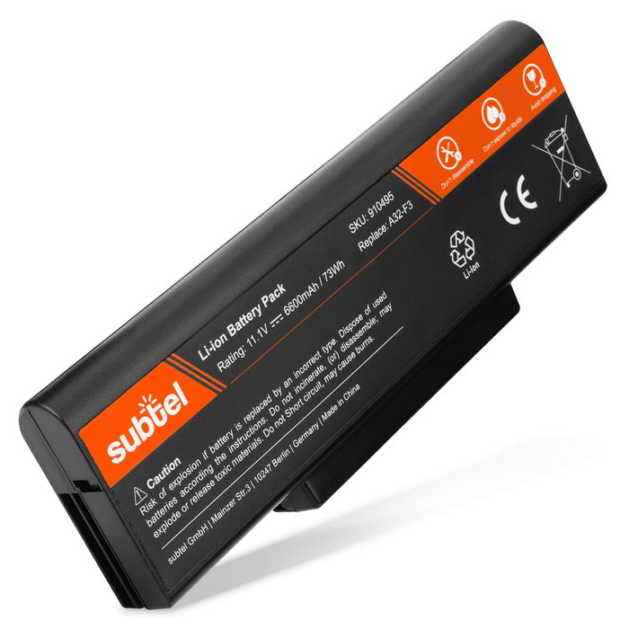 Akku für LG E500 / E50 Laptop - 6600mAh 10.8V - 11.1V