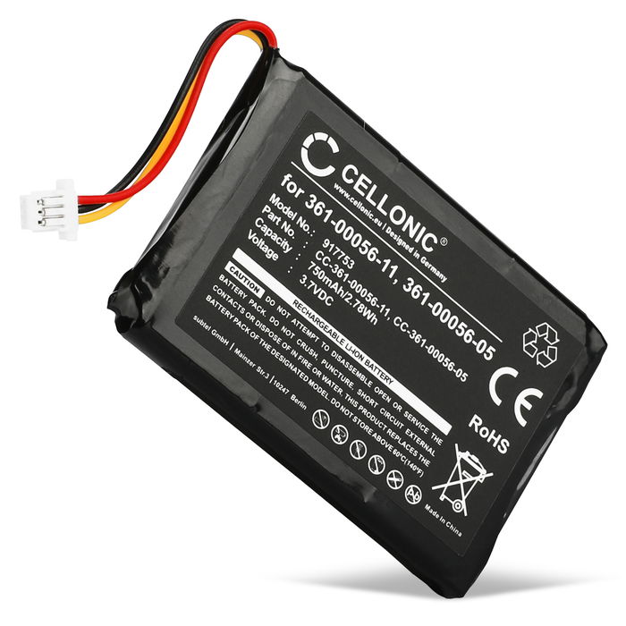 Garmin Camper 770 LMT-D Akku 750mAh Ersatzakku Batterie von Cellonic