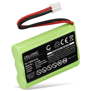 CB94-01A Ersatz Akku für Motorola MBP36, MBP33, Graco iMonitor Vibe, 2791, 2795 Babyphone Ersatzakku - 700mAh Babyfon Zusatzakku , Batterie