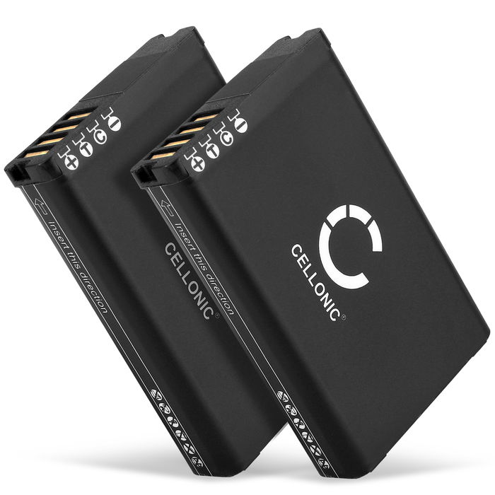 2x Garmin Alpha 200 Akku 2200mAh Ersatzakku Batterie von Cellonic