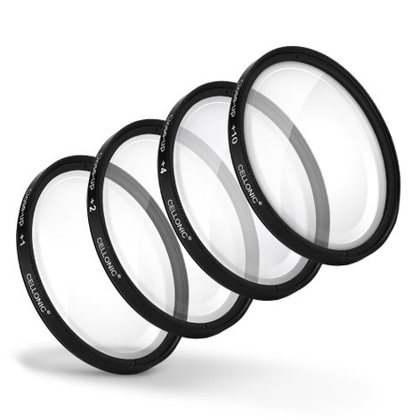 4x Close-Up Makro Filter für Ø 62mm Nahlinsen Set