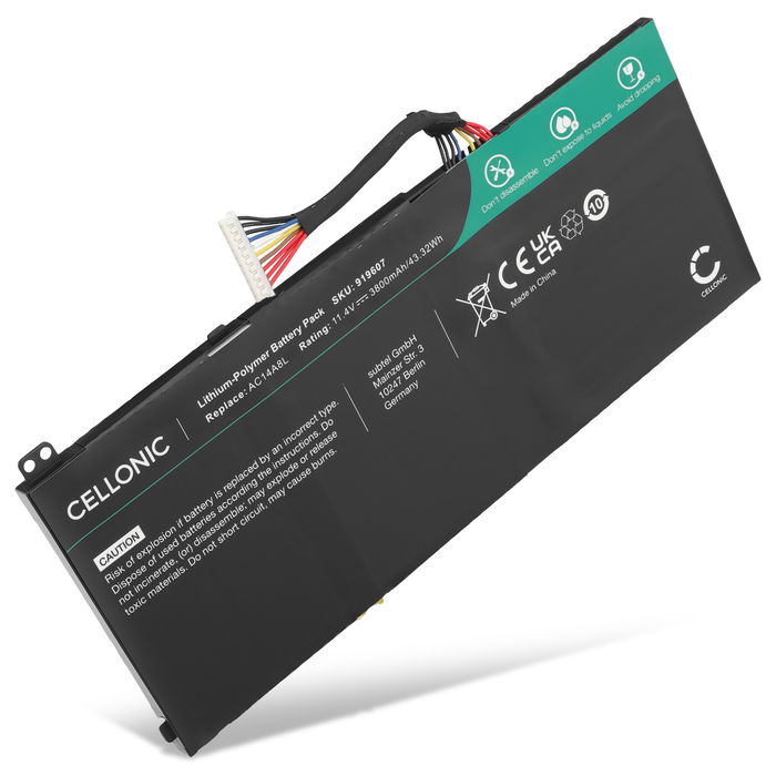 Acer VN7-591G-787J Akku 3800mAh Ersatzakku Batterie von subtel