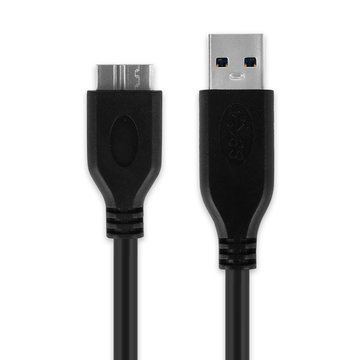 USB Kabel für Smartphones, Tablets, Lautsprecher, GPS oder Kopfhörer - Ladekabel 1m 1A PVC Datenkabel schwarz