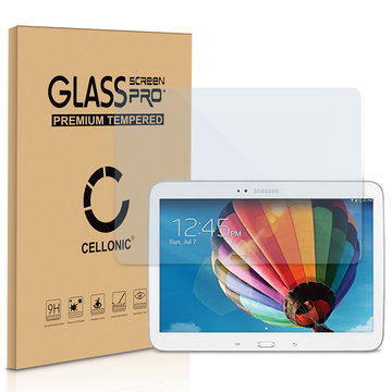 CELLONIC Screen Protector for Samsung Galaxy Tab 3 10.1 (GT-P5200 / GT-P5210 / GT-P5220) Tablet Screen Cover Film - 2.5D 0.33mm Full Glue 9H Tempered Glass Display Screen Guard Crystal Clear