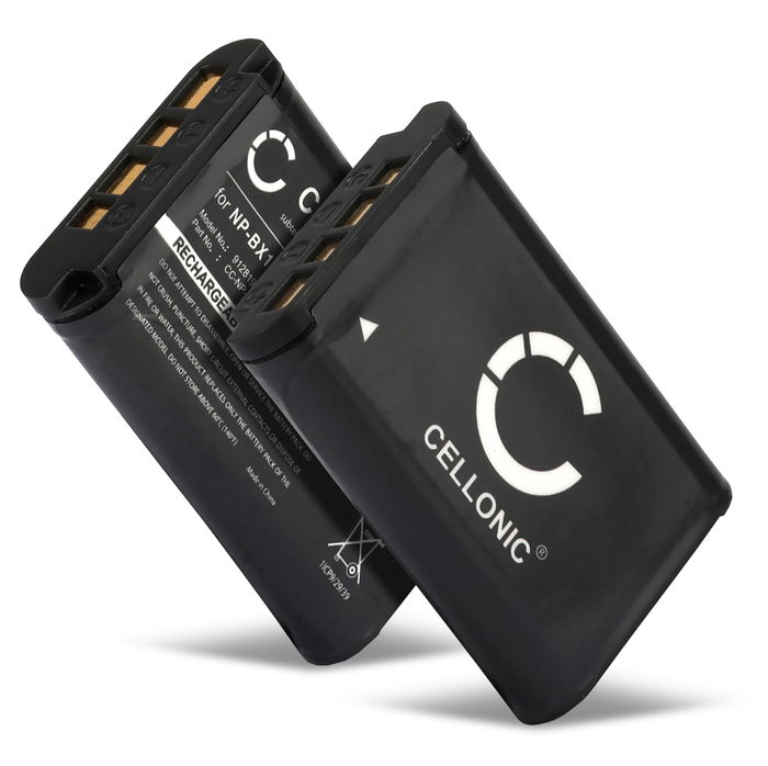 2x Sony Cyber-shot DSC-HX90V Akku 1090mAh Ersatzakku Batterie von CELLONIC