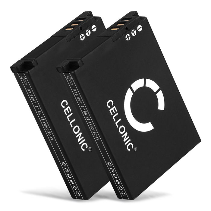 2x Samsung SLB-10A Akku 1050mAh Ersatzakku Batterie von CELLONIC