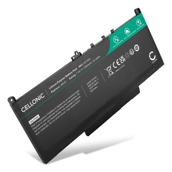 Dell J60J5 Akku 7200mAh Ersatzakku Batterie von subtel