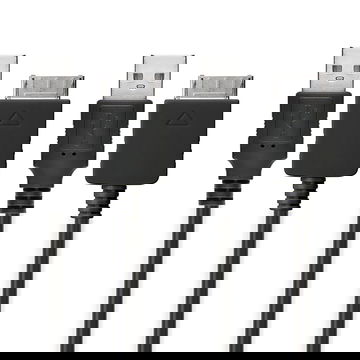 2x USB Kabel für Sony Walkman NW-A55L NWZ-ZX2 NWZ-A15 A10 NWZ-A816 A818 NWZ-E858 NWZ-ZX1 ZX100 MP3 Player und Abspielgeräte - Ladekabel 1m Datenkabel schwarz