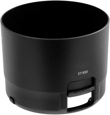 ET-83D Kamera Gegenlichtblende für Canon EF 100-400 mm 1:4.5-5.6L IS II USM – Kunststoff Bajonett Rund / Zylindrisch / Tubus / Tube Gegenlichtblende von CELLONIC