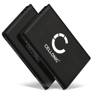 2x A051,10000058 Ersatz Akku für Telekom Sinus 806, Snom M65, Telefunken FHD 170/5 - Telefon Ersatzakku - 1200mAh Telefonakku, wiederaufladbare Batterie
