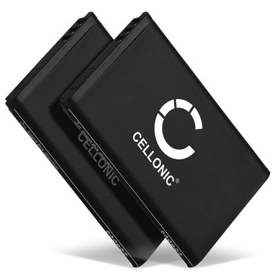 2x A051,10000058 Ersatz Akku für Telekom Sinus 806, Snom M65, Telefunken FHD 170/5 - Telefon Ersatzakku - 1200mAh Telefonakku, wiederaufladbare Batterie