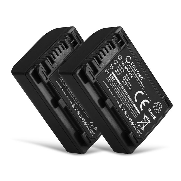 2x Akku Sony NP-FV30 - 650mAh