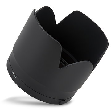 ET-87 Camera Lens Hood for Canon EF 70-200mm 1:2,8L IS II USM - Plastic Bayonet Flower / Tulip / Petal Lens Shade from CELLONIC