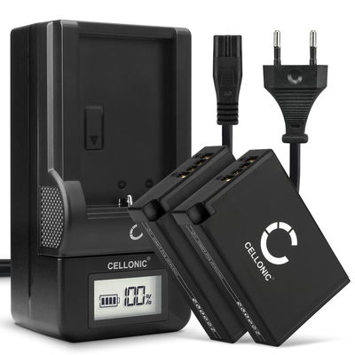 2x Ersatz Akku LP-E17 + Ladegerät für Canon EOS 750D EOS 760D EOS 770D EOS 800D EOS Kiss X8i EOS M3 EOS M5 EOS M6 EOS Rebel T6i Kamera - 950mAh Ersatzakku Batterie, Ladekabel, Akkuladegerät