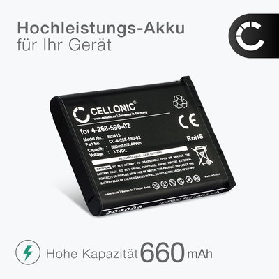 2x 4-268-590-02 Ersatz Akku für Panasonic KX-TCA285 KX-TCA385 KX-UDT121 KX-UDT131 Sony Laser Mouse VGP-BMS77 - Telefon Ersatzakku - 660mAh Telefonakku, wiederaufladbare Batterie