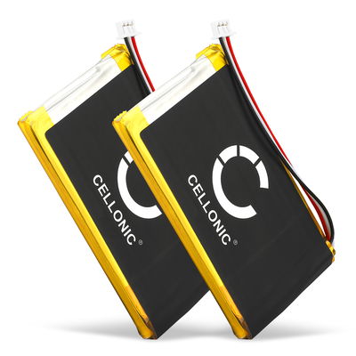 2x Ersatz Akku für TomTom GO 530, GO 630, GO 720, GO 730, GO 930, Traffic, SatNav GPS Navigation - Navi Ersatzakku AHL03714000,VF8 - 1300mAh Navigationsgerät Batterie