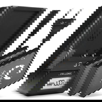 2x Battery for Besteker F301, 302S, HDV-D328, HDV-VD2, HDV-Z28, DDV-V6, DDV-V8, HDV-301S FHD 950mAh + Charger from CELLONIC