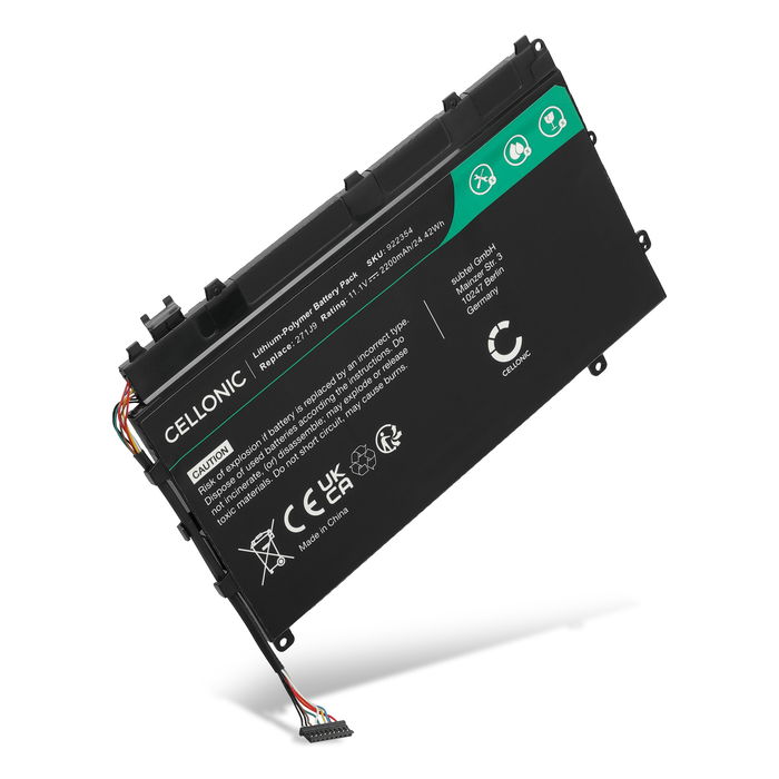 Dell Latitude 13 (7350-9783) Akku 2200mAh Ersatzakku Batterie von subtel