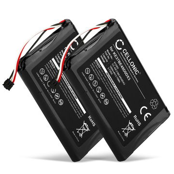 2x Ersatz Akku für Garmin Edge 800 / Edge 810 / Edge Touring GPS Navigation - Navi Ersatzakku 361-00035-00, KE37BE49D0DX3 - 1000mAh Navigationsgerät Batterie