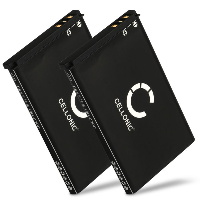 2x Siemens Gigaset SL910H Akku 1050mAh Ersatzakku Batterie von CELLONIC