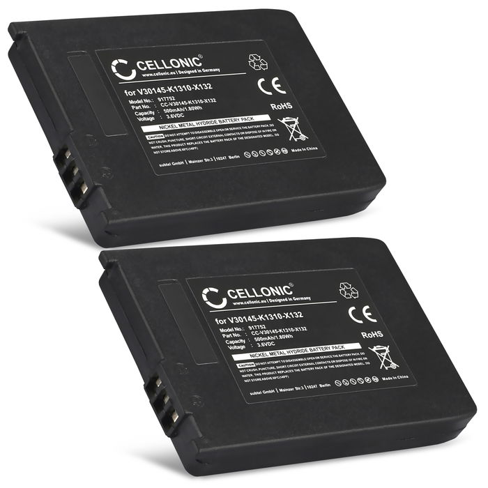 2x Siemens Gigaset 4000 Micro Akku 500mAh Ersatzakku Batterie von CELLONIC