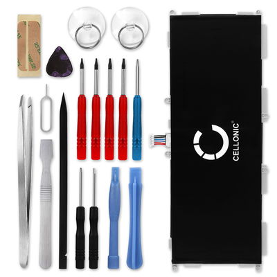 Tablet Ersatz Akku für Samsung Galaxy Tab 4 10.1 (SM-T530/SM-T531/SM-T533/SM-T535) - 6000mAh Ersatzakku EB-BT530FBU Tabletakku + Werkzeug-Set 17tlg Batterie