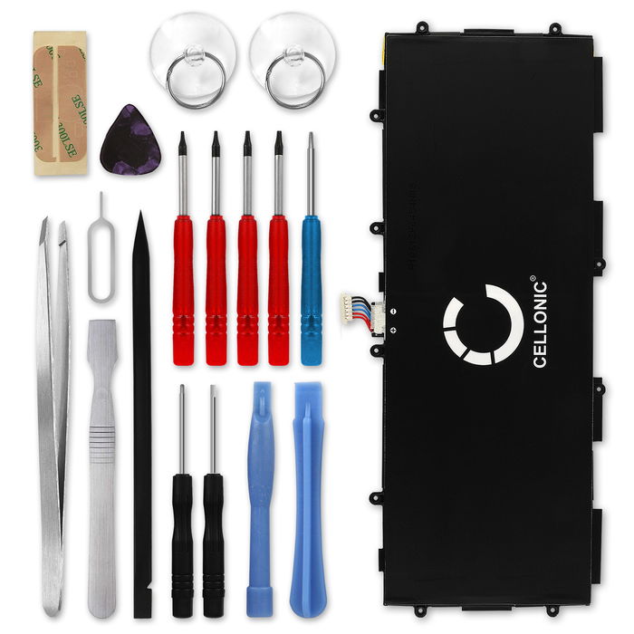 Samsung SM-T520 Galaxy Tab Pro 10.1 Akku + Werkzeug-Set 6600mAh Ersatzakku Batterie von CELLONIC