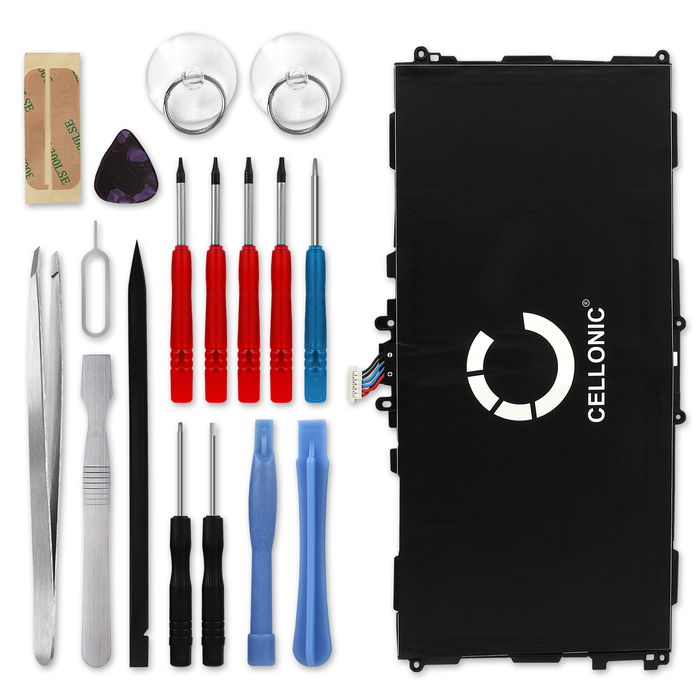 Samsung GT-P5220 Galaxy Tab 3 10.1 Akku + Werkzeug-Set 6800mAh Ersatzakku Batterie von CELLONIC