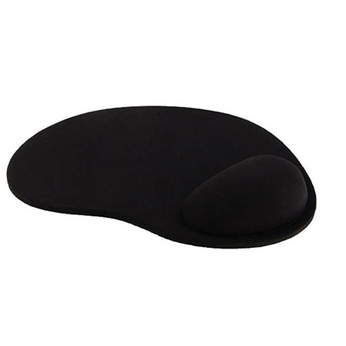 Komfort Mauspad mit Schaumstoff Handauflage, ergonomisch - schwarz