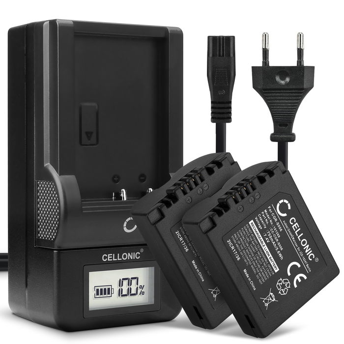 2x Leica D-LUX 4 Battery 750mAh + Charger from Cellonic