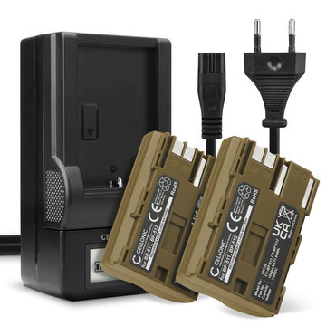 2x BP-511-512 514 BP508 Camera Battery + Charger Set for Canon EOS 5D EOS 50D EOS 40D EOS 30D 300D EOS 20D EOS 10D PowerShot G3 G5 G1 1600mAh Replacement Battery CB-5L LCD Smart Charger