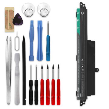 Battery for ASUS Vivobook F200M, X200CA, F200CA, X200M, X200MA, F200MA, A31N1302 11.25V 2200mAh + Tool-kit from subtel