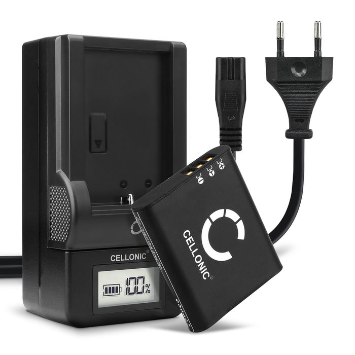 2x Olympus OM System TG-7 Akku + Ladegerät 1100mAh Ersatzakku Batterie von Cellonic