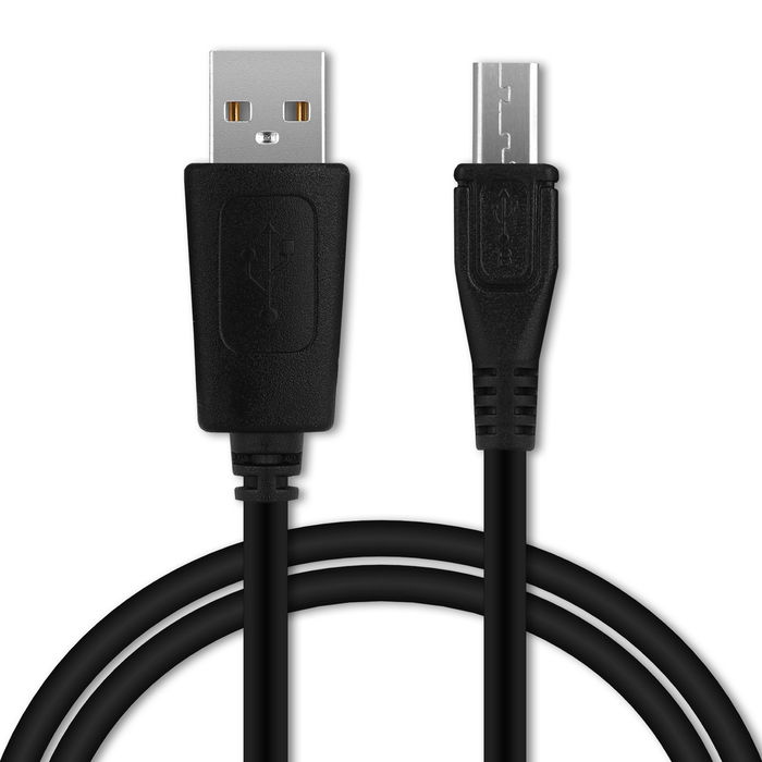 Micro USB Kabel für Geotel G1 / A1 / Amigo / Note Handy Ladekabel - 1m 1A PVC schwarz - Datenkabel für Smartphone