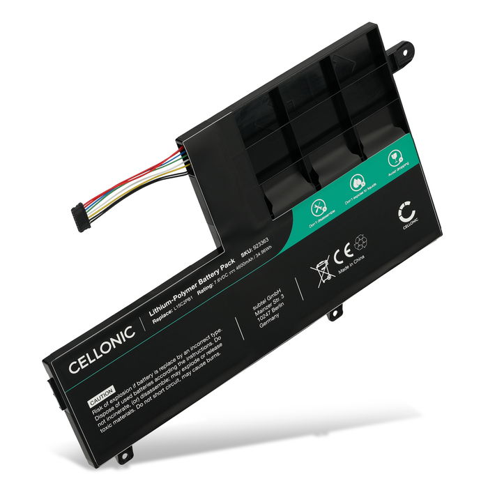 Lenovo Yoga 510-14ISK Akku 4600mAh Ersatzakku Batterie von subtel