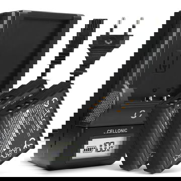 2x Ersatz Akku LP-E10 + Ladegerät LC-E10 für Canon EOS 1100D 1200D 1300D 2000D 4000D EOS Rebel T6 T3 Kamera - 1020mAh Ersatzakku Batterie, Ladekabel, Akkuladegerät