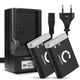 2x Battery (1010mAh, 3.6V) + Charger