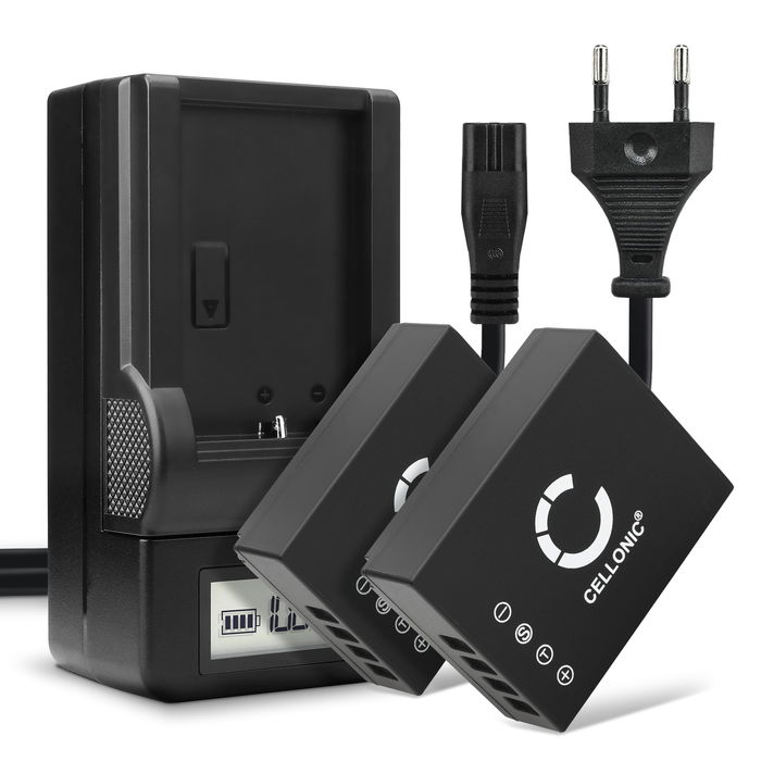 2x FujiFilm Fuji X100V Akku + Ladegerät 1140mAh Ersatzakku Batterie von CELLONIC