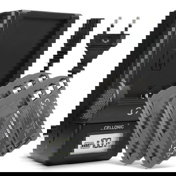 2x Ersatz Akku EN-EL3 EN-EL3e + Ladegerät MH-18a für Nikon D80 D90 D900 D100 D200 D300 D300S D50 D70 D700 D70s Kamera - 2000mAh Ersatzakku Batterie, Ladekabel, Akkuladegerät