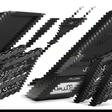 2x Ersatz Akku BCS-1 BCS-5 + Ladegerät BLS-5 BLS-50 für Olympus Pen E-PL7, OM-D E-M10 Mark II, Olympus Stylus 1, Pen E-PL6, E-450, E‑P3 Kamera - 1000mAh Ersatzakku Batterie, Ladekabel, Akkuladegerät